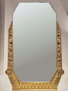 Gilded wood mirror, circa 1920
