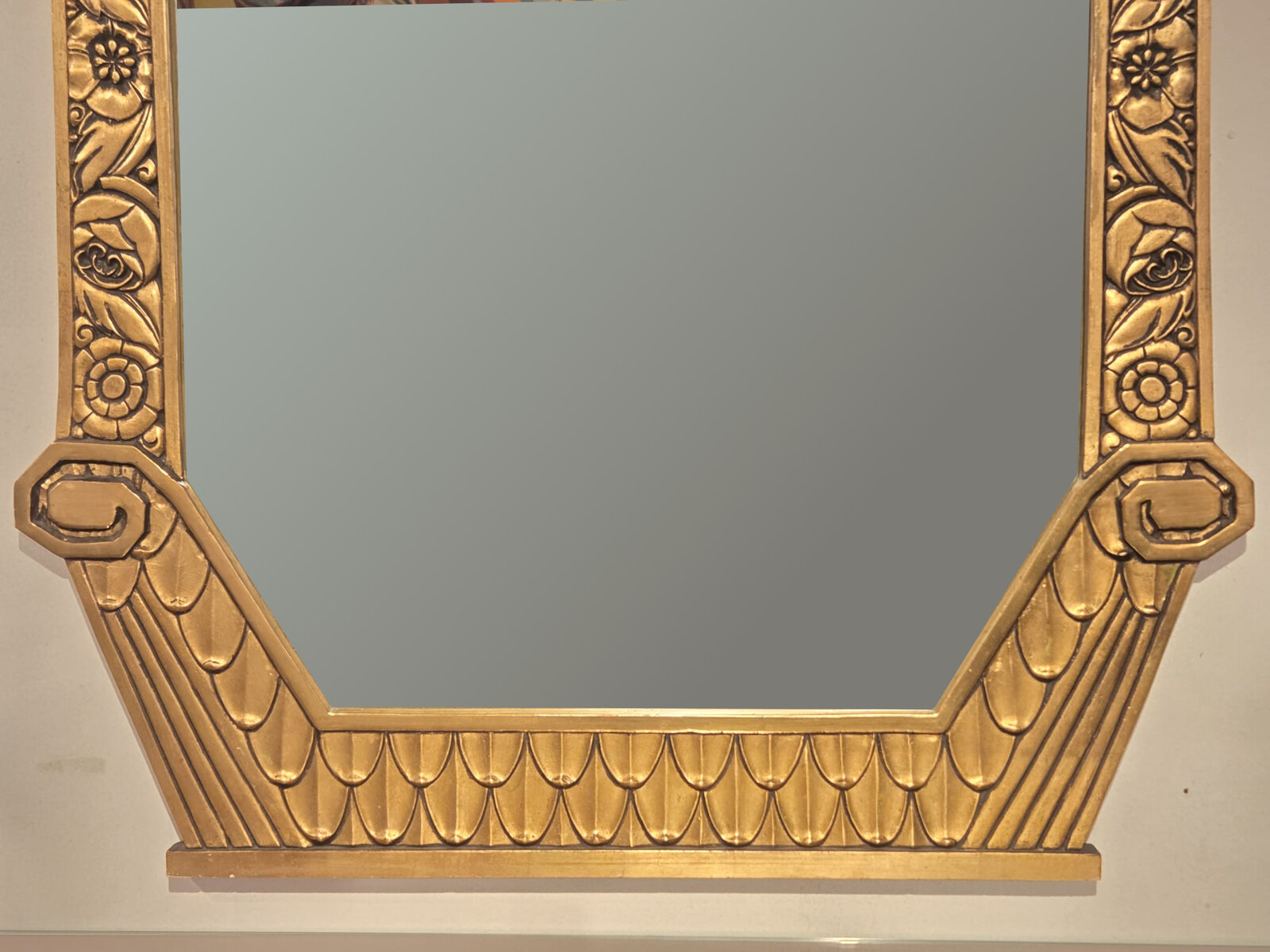 Gilded wood mirror, circa 1920