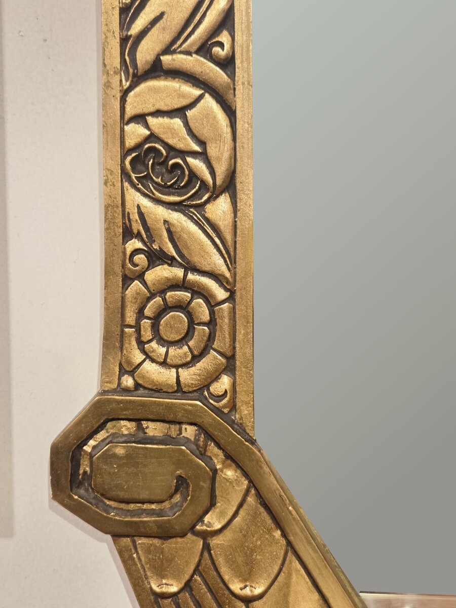 Gilded wood mirror, circa 1920