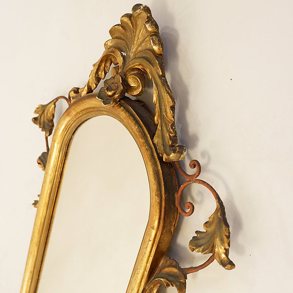 Gilded wood Sylphide mirror circa 1900