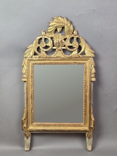 Gilded wooden mirror, 18th