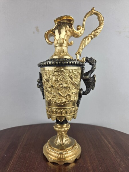 gilt bronze vase, Renaissance style, 19th century