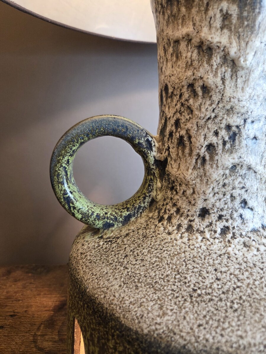 Glazed ceramic lamp, circa 1970