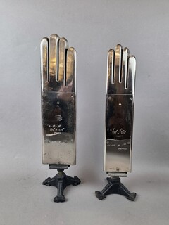 Glovemaker's tools, pair of glove warmers