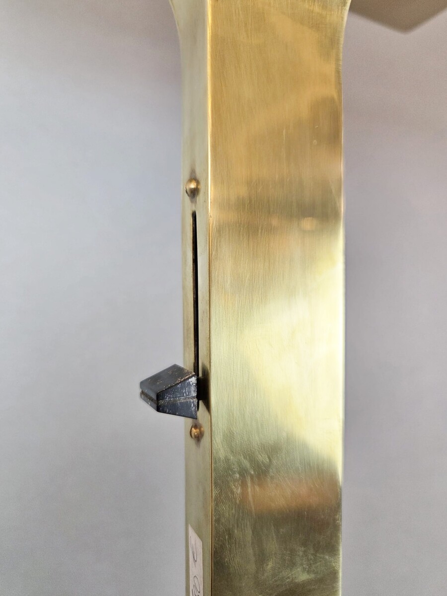 Gold-plated brass floor lamp, New Society, 1970s