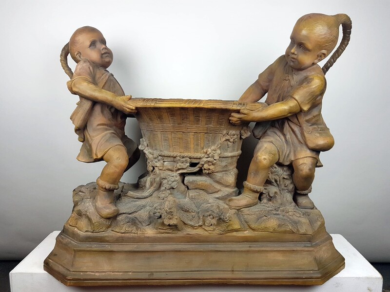 Goldscheider, important terracotta planter