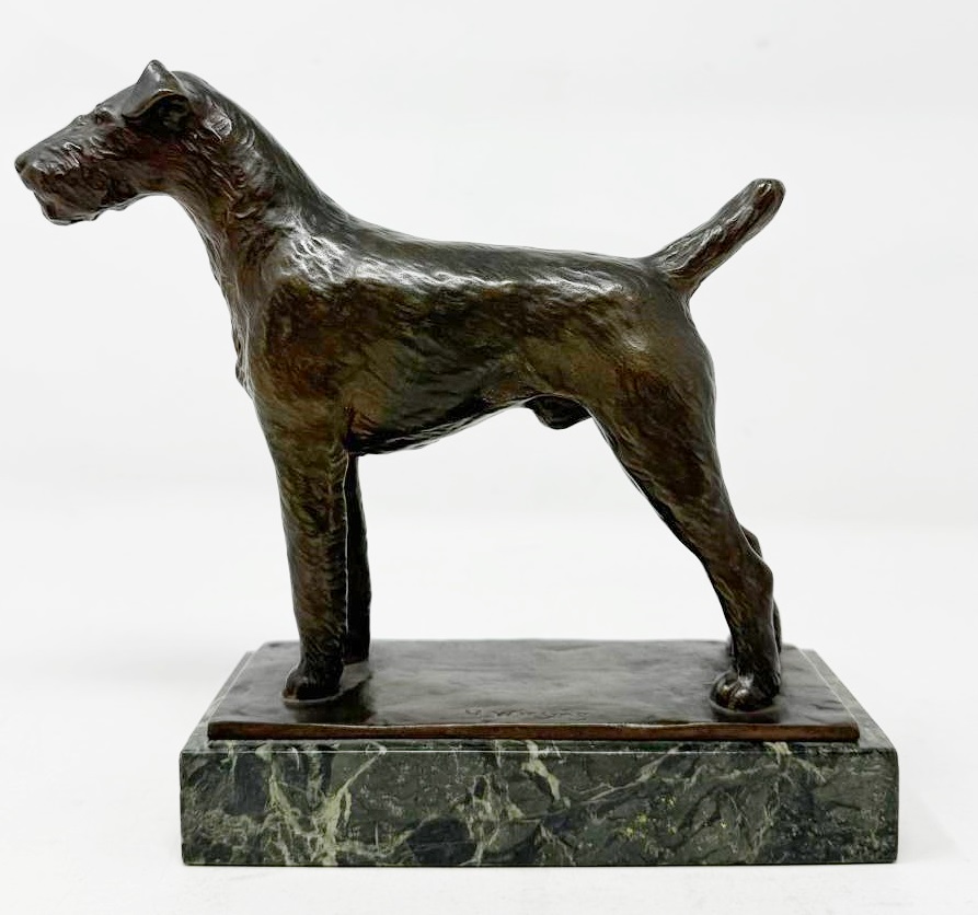 H. WIRZING, bronze with brown patina, Goldenbeck founder, Germany around 1930