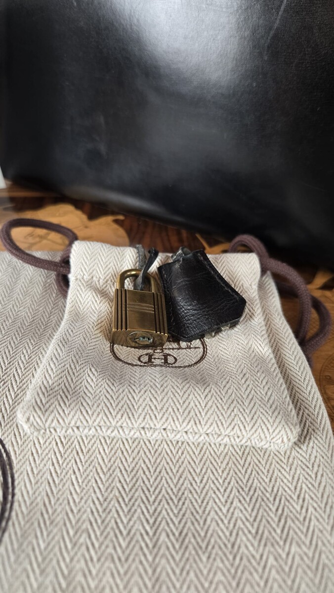 Hermès Kelly 28 Sellier Bag in black Box leather, 1959