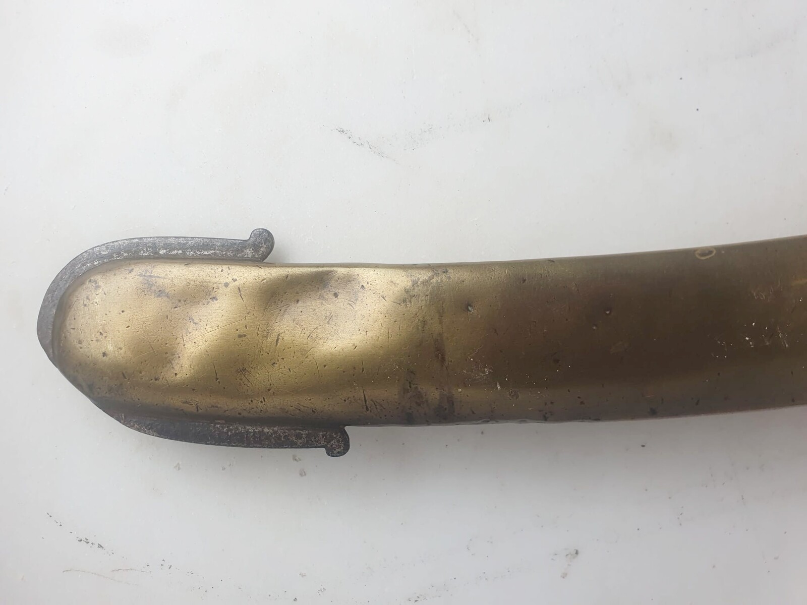 Hungarian hussar sabre, single-pronged brass mount