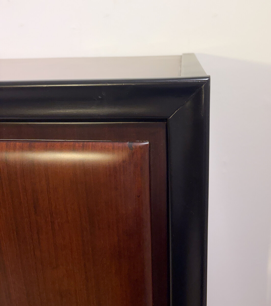 In the style of Osvaldo Borsani, sideboard with three doors, Italy, circa 1960