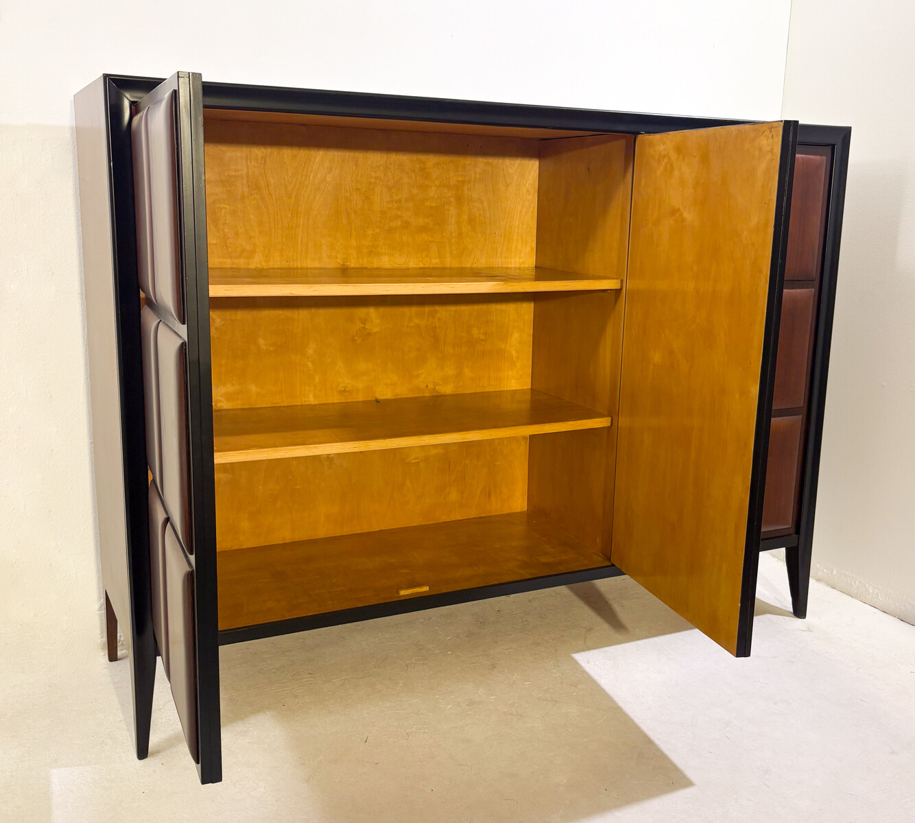 In the style of Osvaldo Borsani, sideboard with three doors, Italy, circa 1960