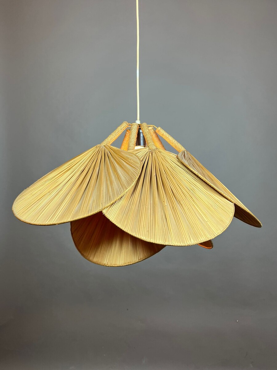 Ingo Maurer-style organic suspension lamp, 1970s