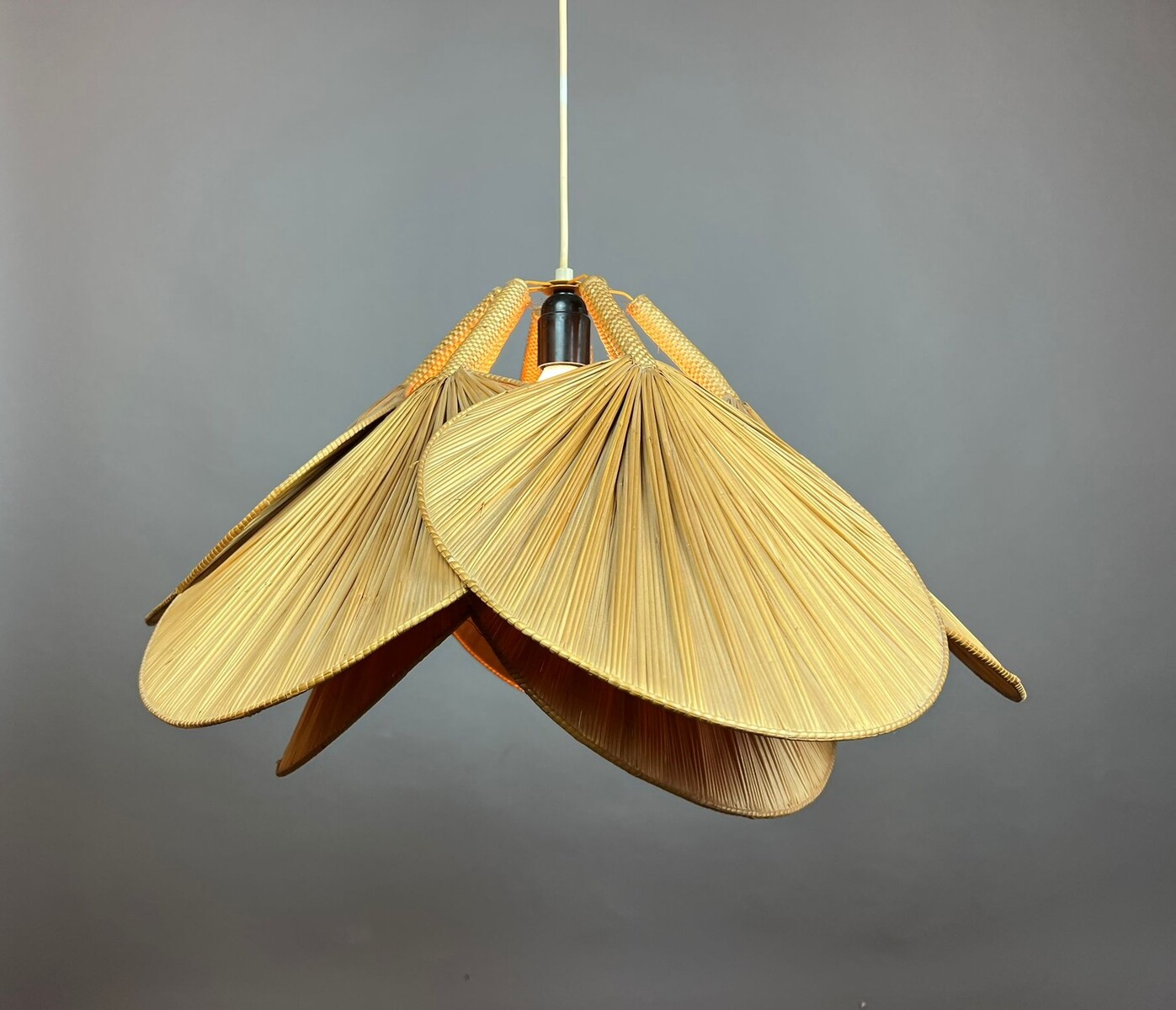 Ingo Maurer-style organic suspension lamp, 1970s