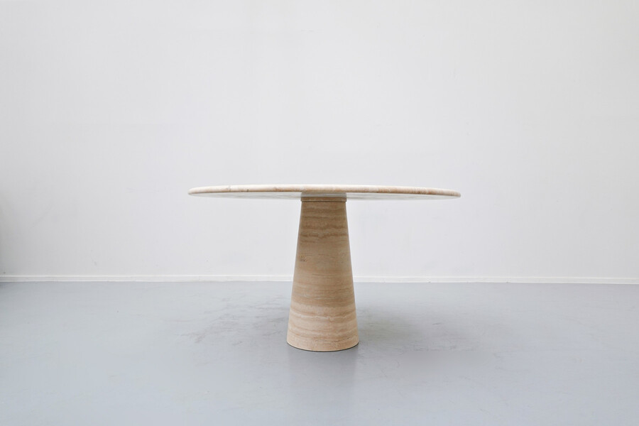 Italian travertine dinning table