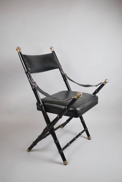 JANSEN, Fauteuil d'officier de campagne, vers 1950