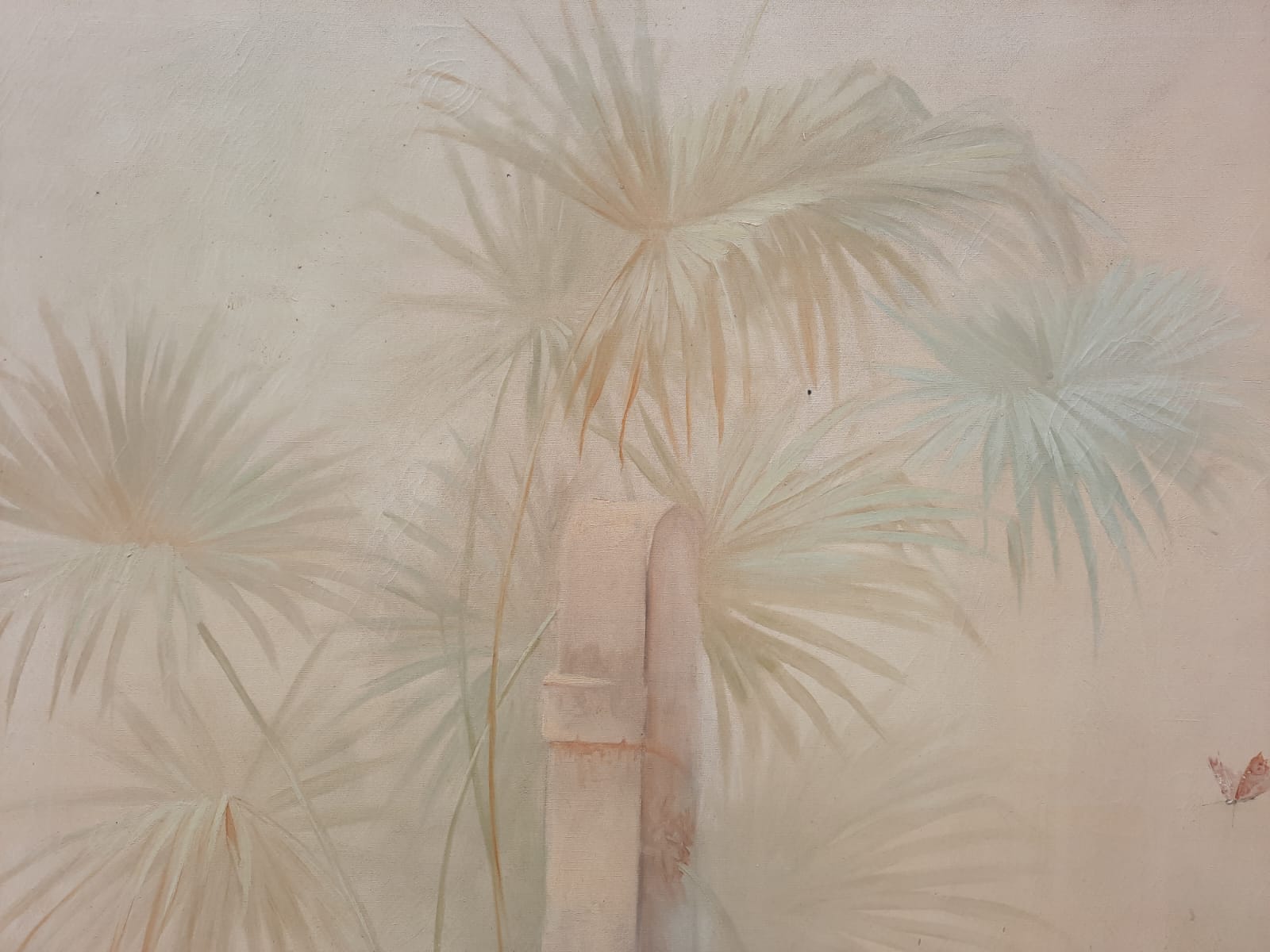 Large Decorative Canvas, Circa 1900, Signed A. Hubert 