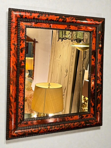 Late 19th century tortoiseshell mirror. 70cm x 60cm