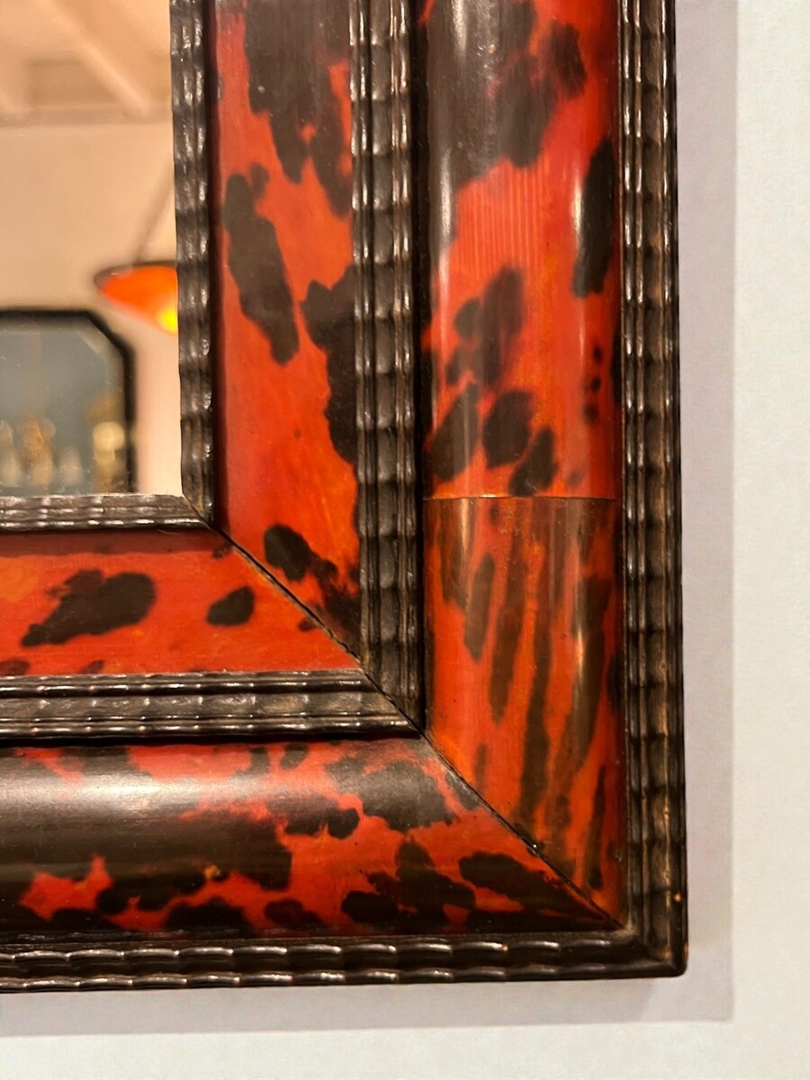 Late 19th century tortoiseshell mirror. 70cm x 60cm