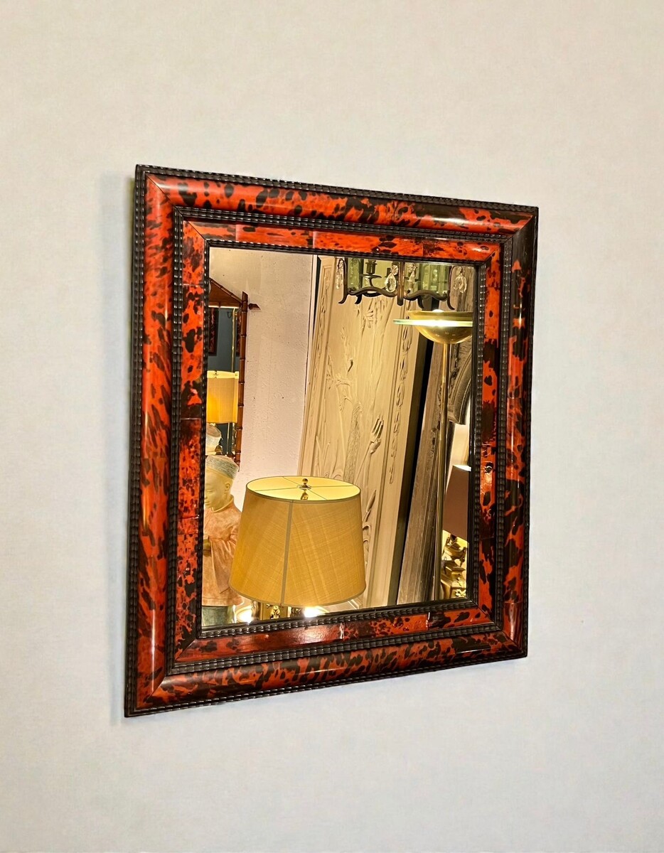 Late 19th century tortoiseshell mirror. 70cm x 60cm