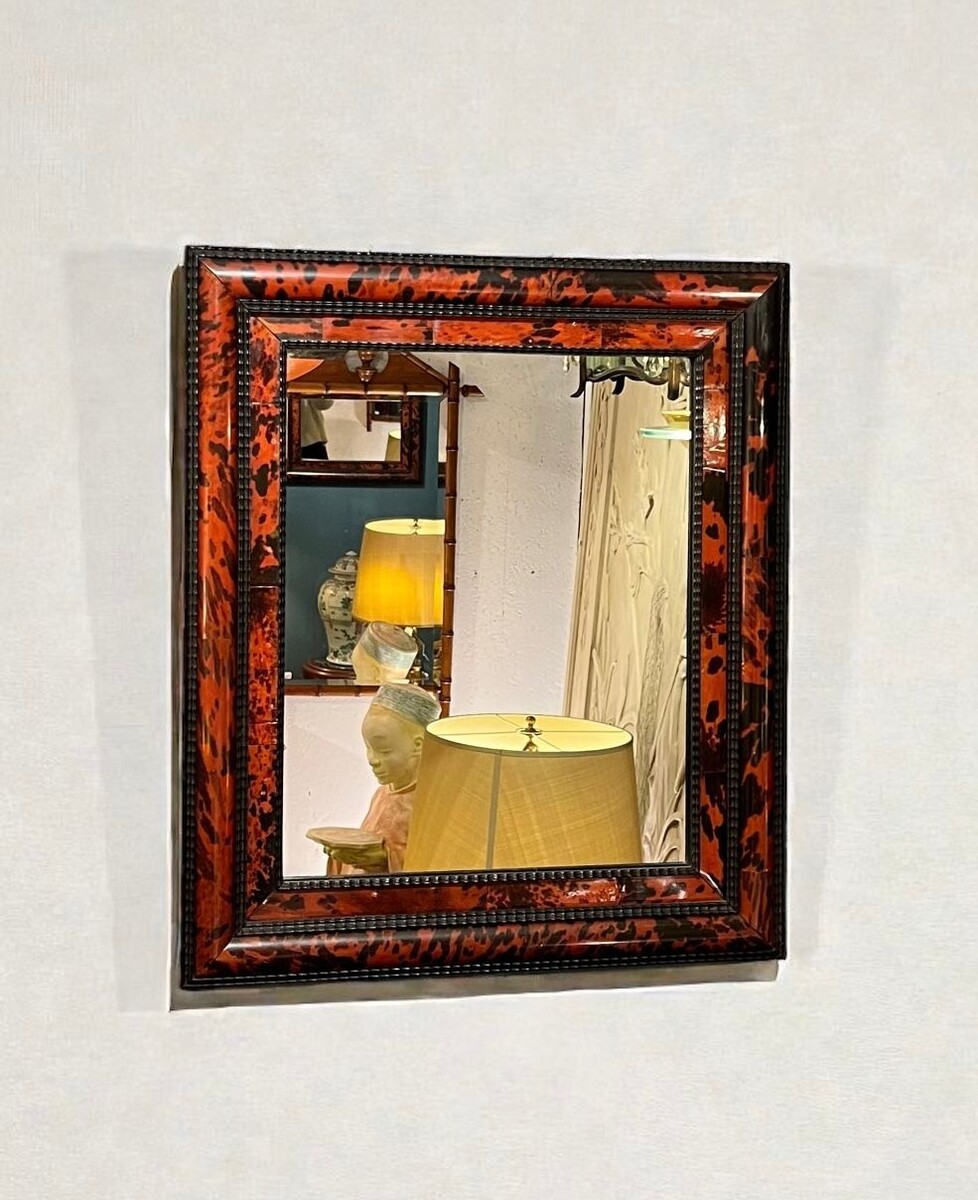 Late 19th century tortoiseshell mirror. 70cm x 60cm