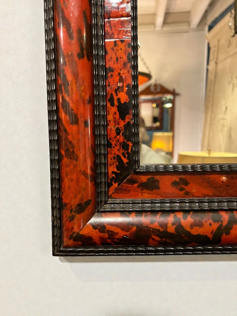 Late 19th century tortoiseshell mirror. 70cm x 60cm