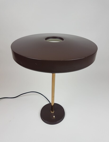 Louis Kalff, sheet metal desk lamp, circa 1960