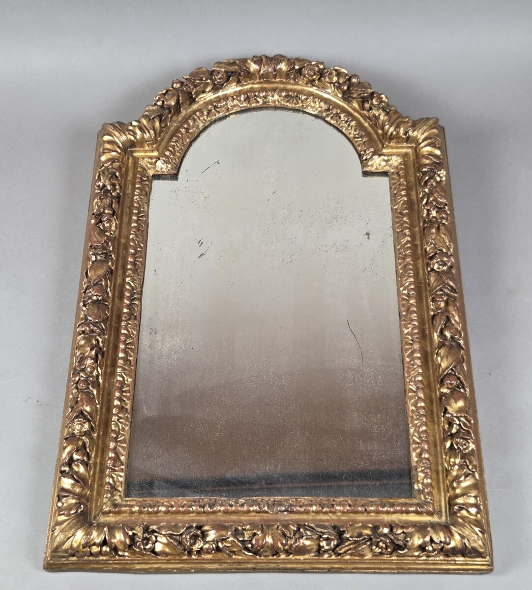 Louis XIV mirror in gilded wood, early 19th century
