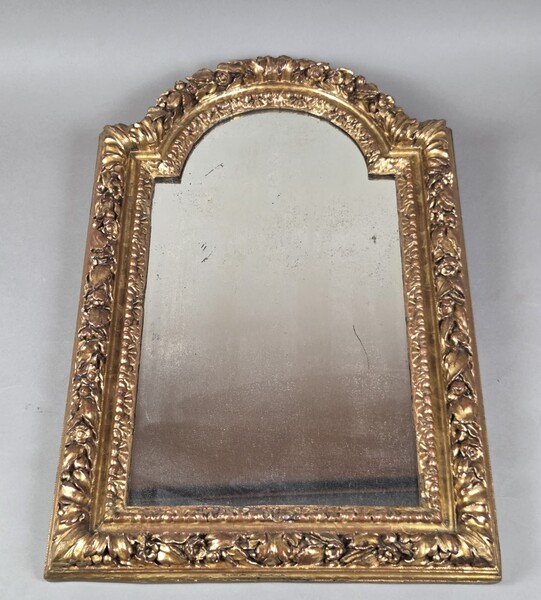 Louis XIV mirror in gilded wood, early 19th century