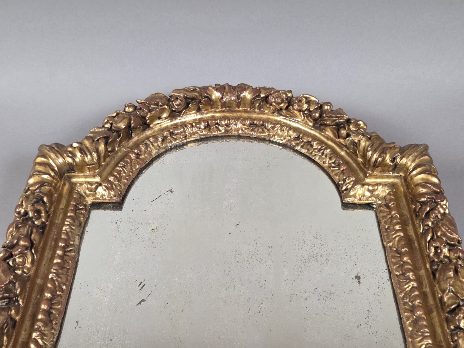 Louis XIV mirror in gilded wood, early 19th century