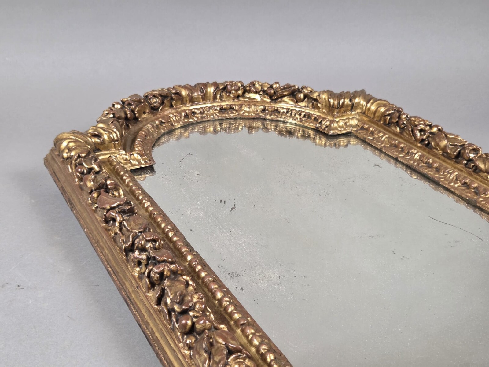 Louis XIV mirror in gilded wood, early 19th century