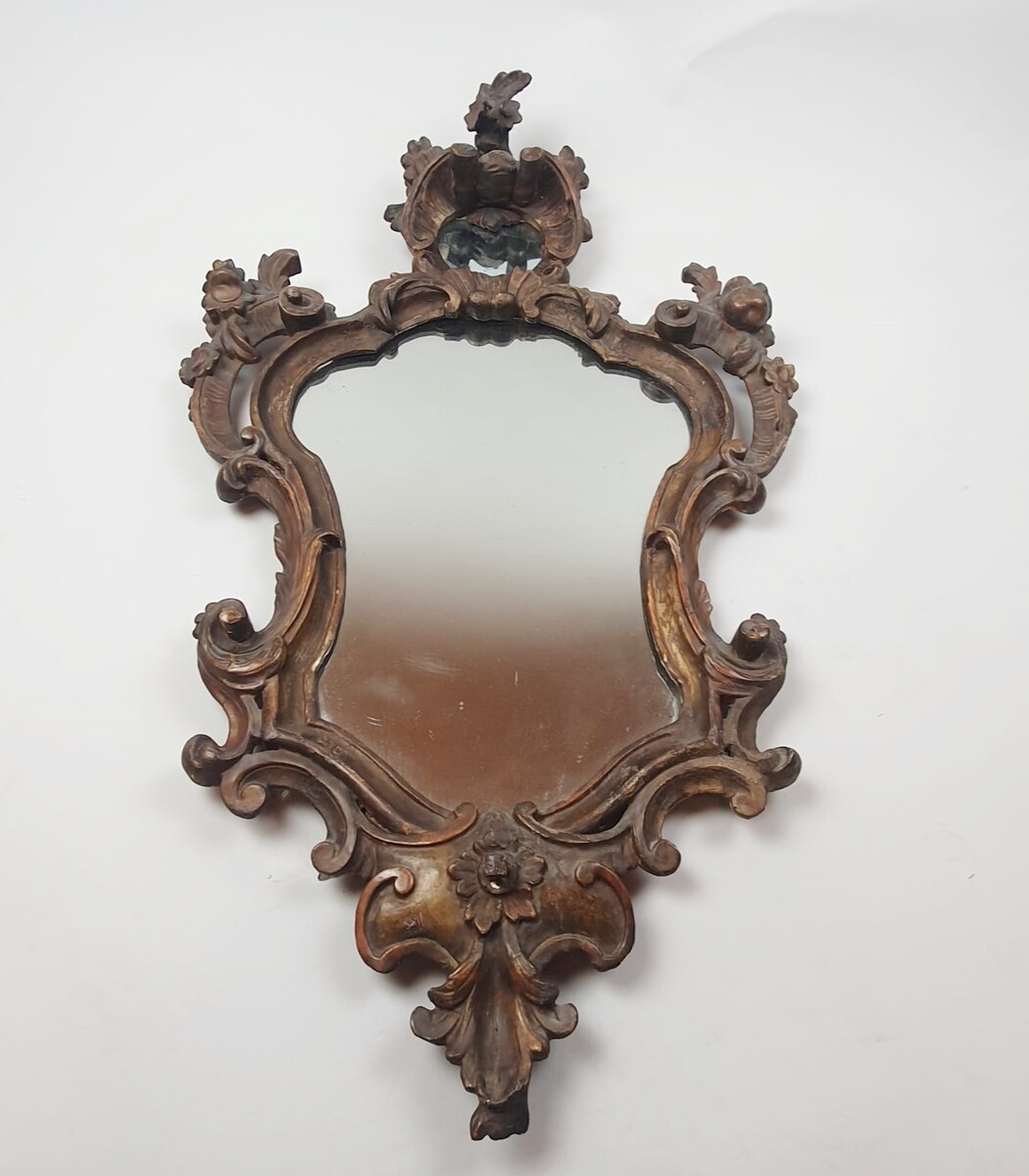 Louis XV mirror in carved wood, 18th