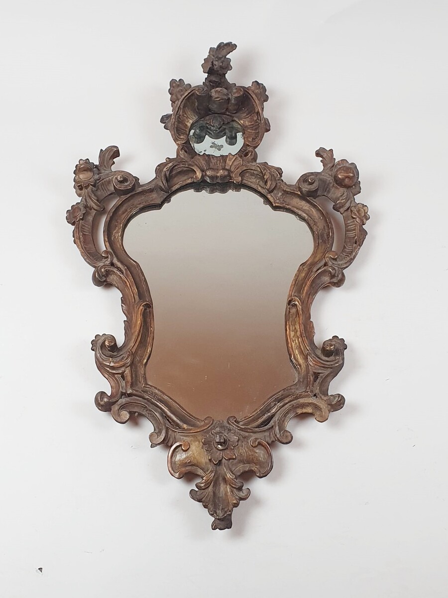 Louis XV mirror in carved wood, 18th