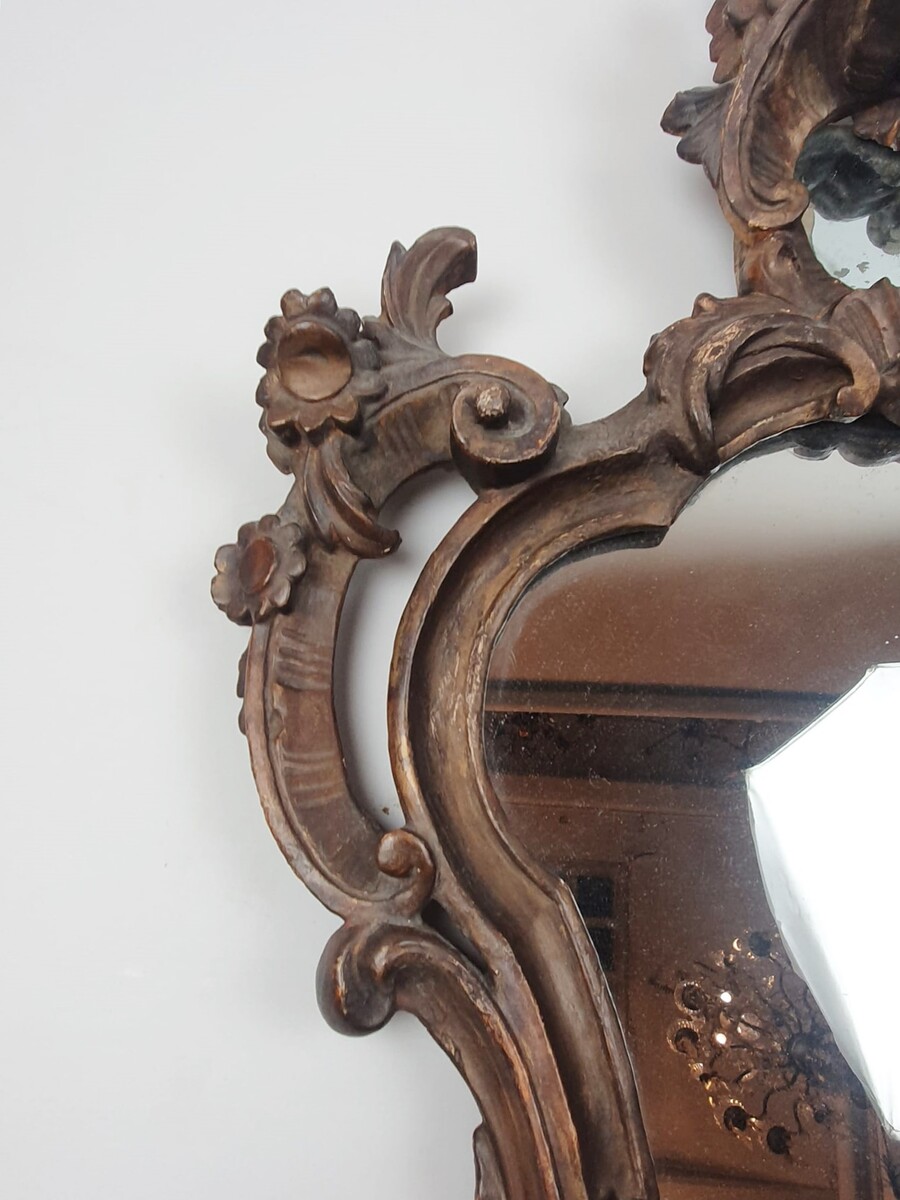 Louis XV mirror in carved wood, 18th