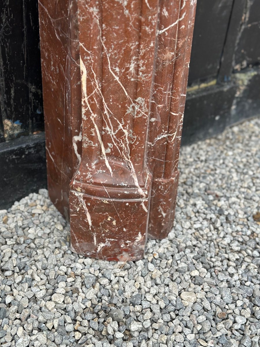 Louis XV Style Fireplace In Rance Marble Circa 1900