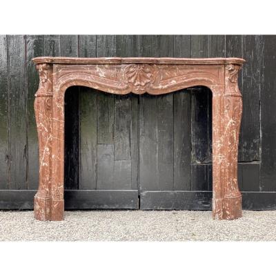 Louis XV style Rance marble fireplace