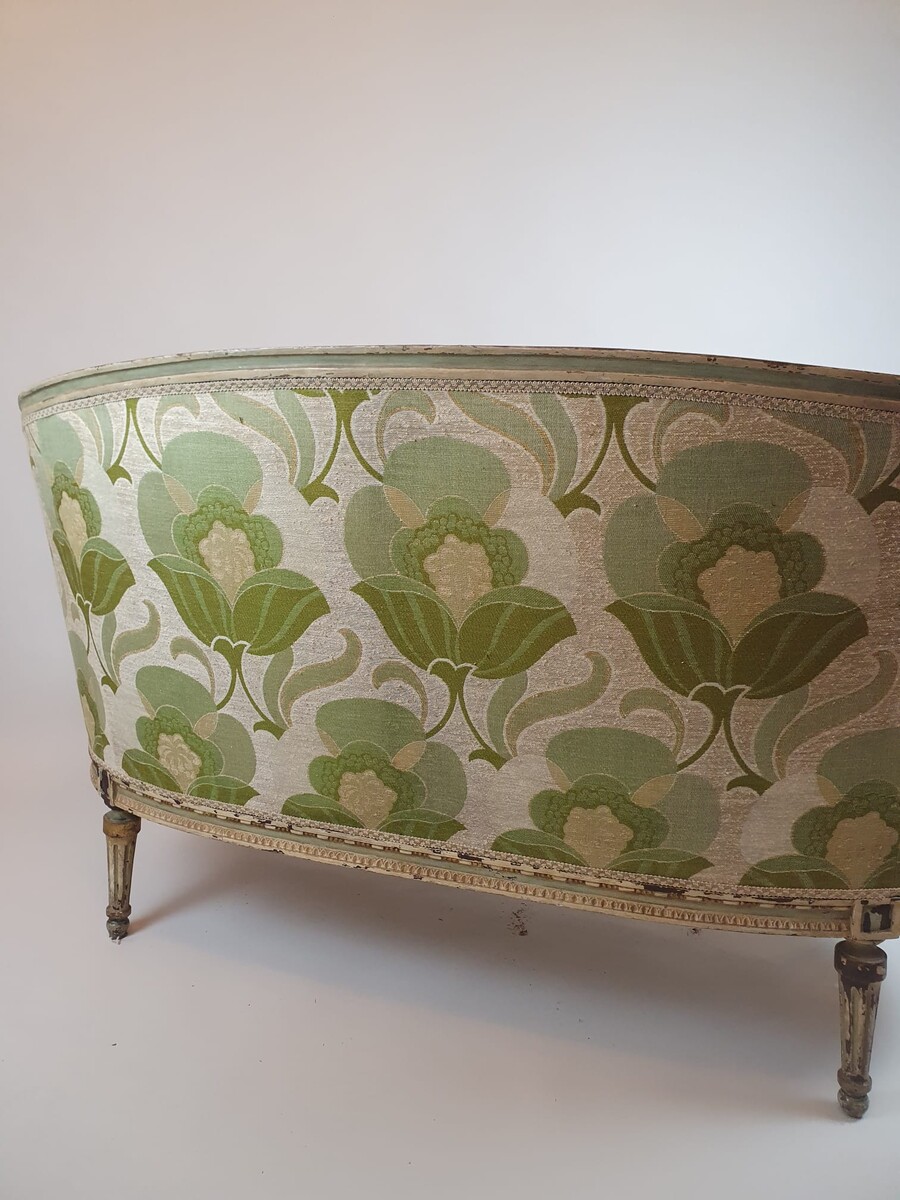 Louis XVI style basket sofa