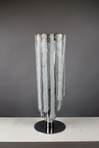 LUCIANO VISTOSI, Murano glass accent lamp, circa 1970