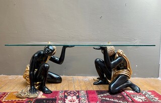 Maison Roméo Riga, Nubian coffee table, circa 1970