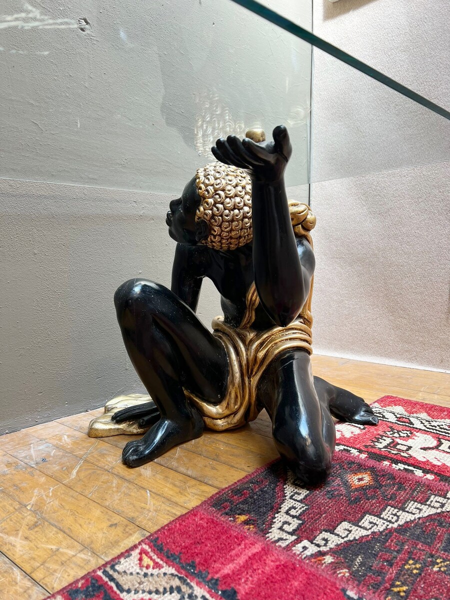 Maison Roméo Riga, Nubian coffee table, circa 1970