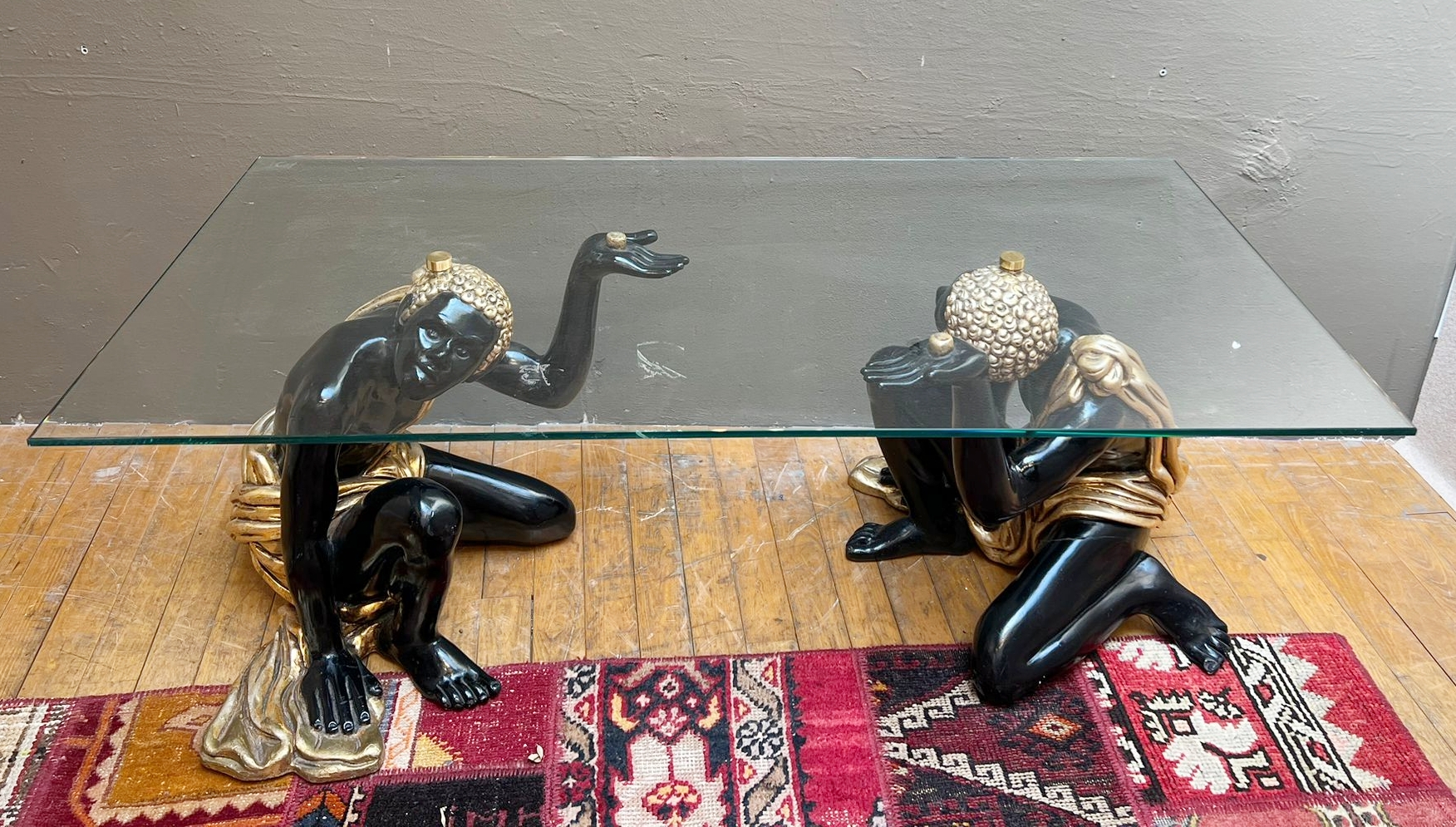 Maison Roméo Riga, Nubian coffee table, circa 1970