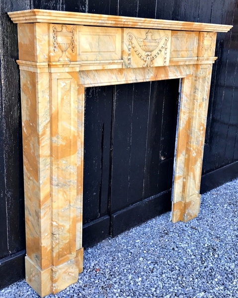 Marble chimney, 19th c.