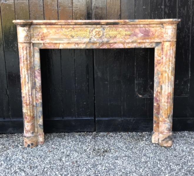Marble Fireplace Louis XVI Style 19th.c