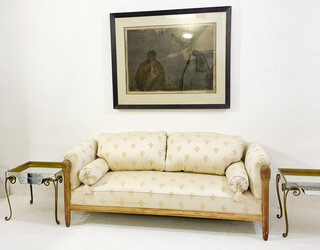Maurice Dufrêne ( attributed to) Art Deco sofa in gilded wood, circa 1930