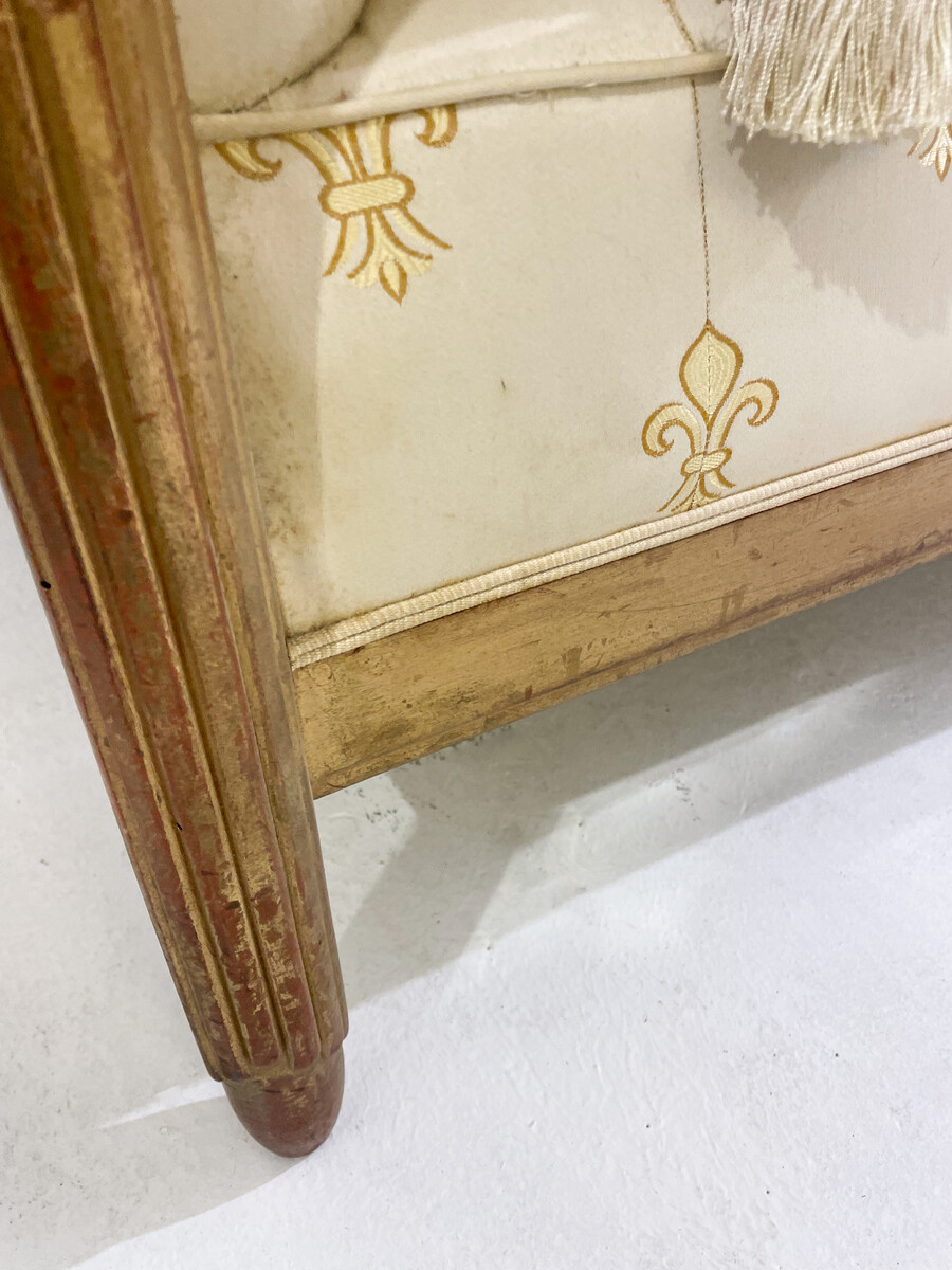 Maurice Dufrêne ( attributed to) Art Deco sofa in gilded wood, circa 1930