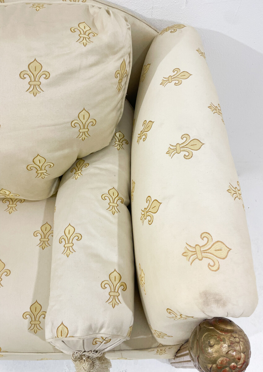 Maurice Dufrêne ( attributed to) Art Deco sofa in gilded wood, circa 1930