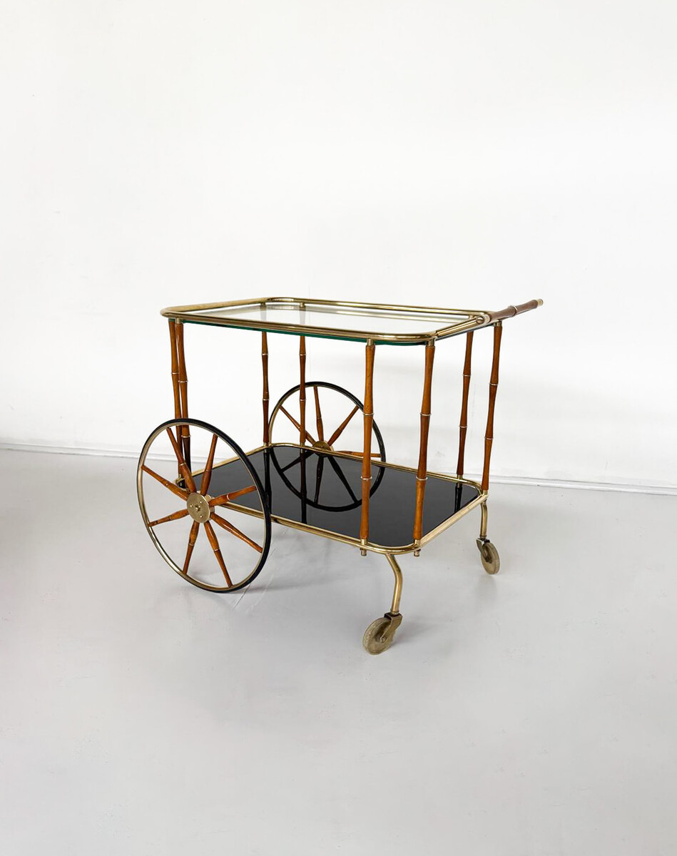 Mid-century modern style drinks trolley, 1970s