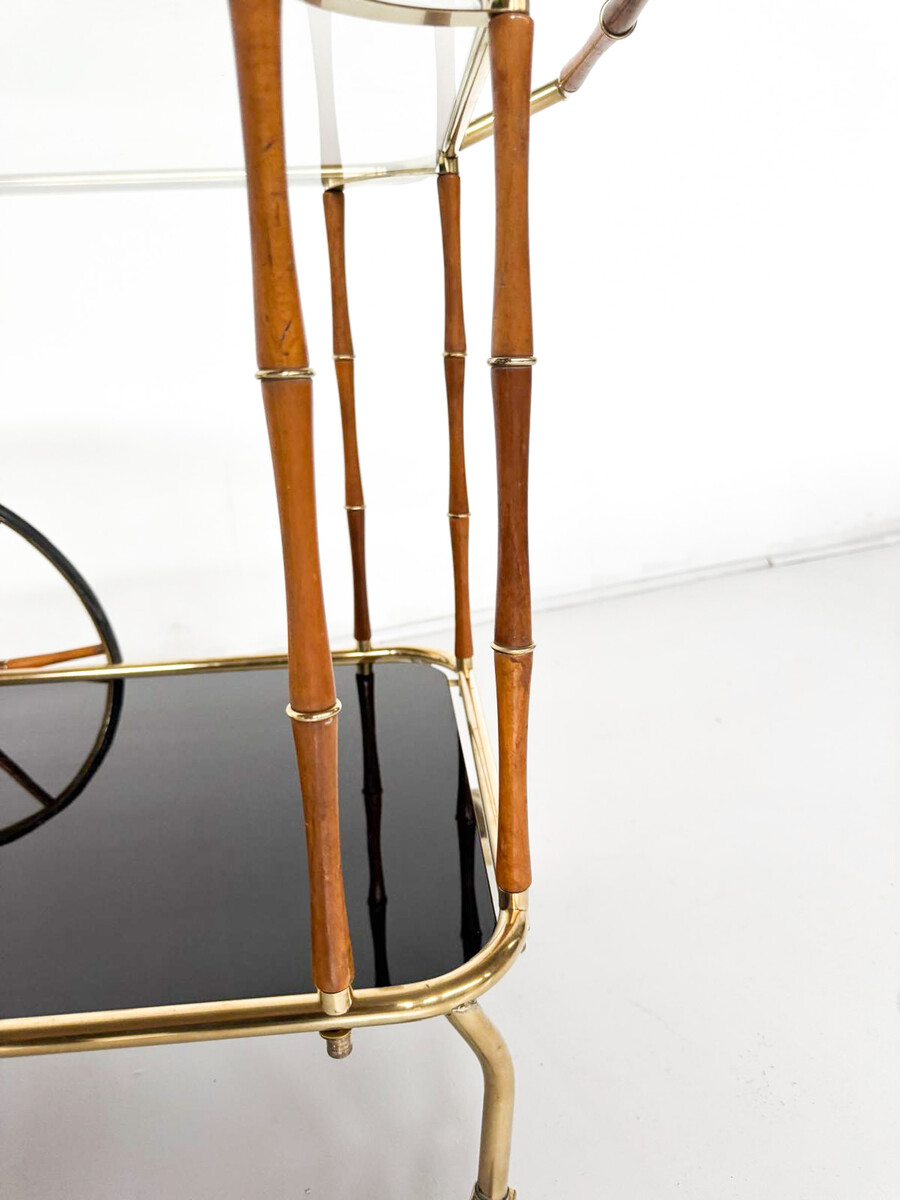 Mid-century modern style drinks trolley, 1970s