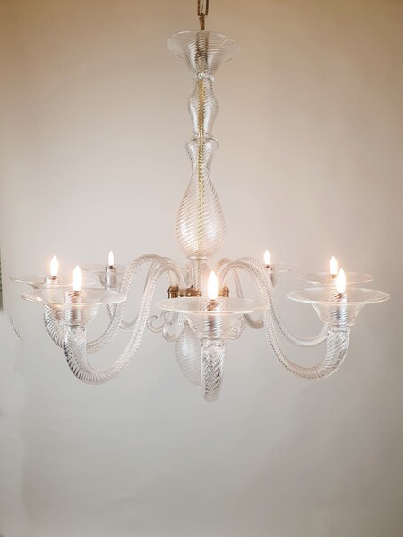 Murano chandelier, circa 1940 (a small break, see photo)