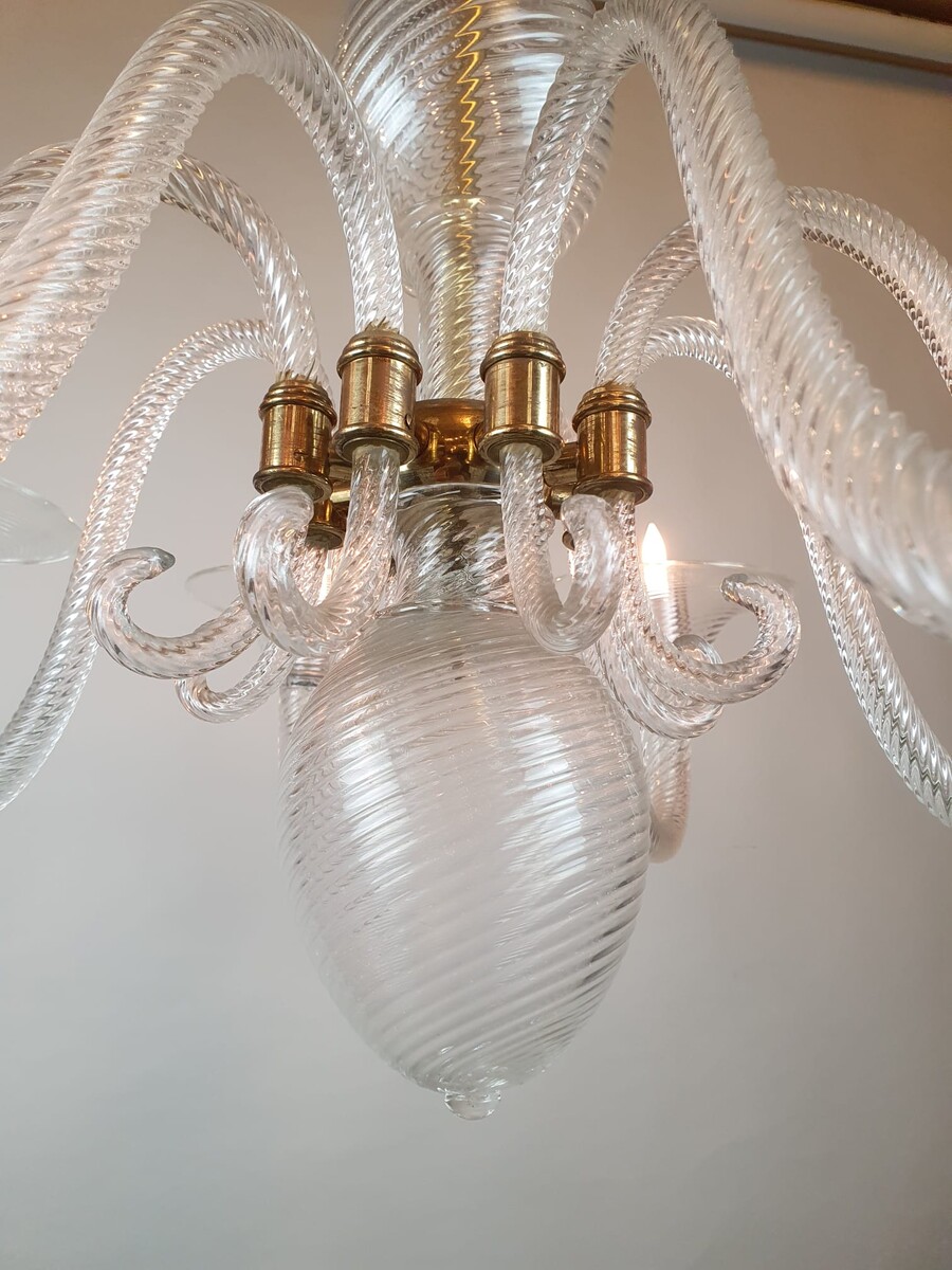 Murano chandelier, circa 1940 (a small break, see photo)