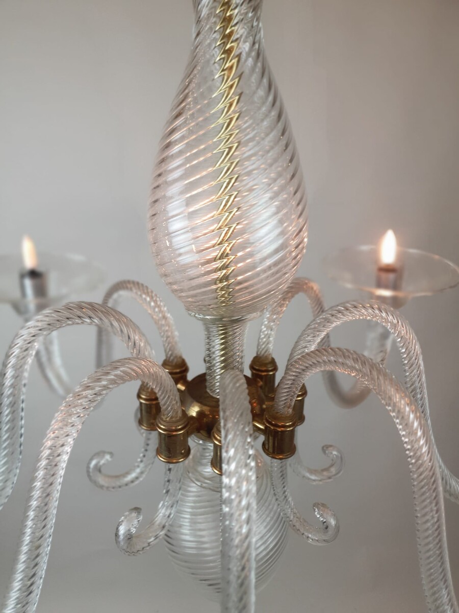 Murano chandelier, circa 1940 (a small break, see photo)